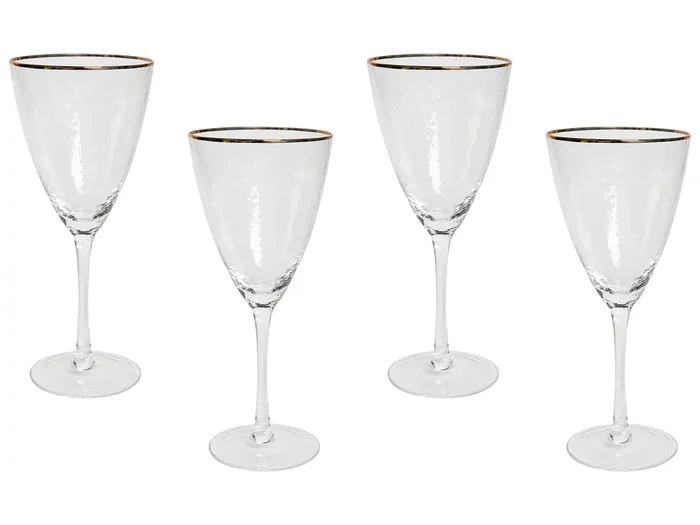 Conjunto de 4 copas de vino TOPAZ 380 ml Transparente