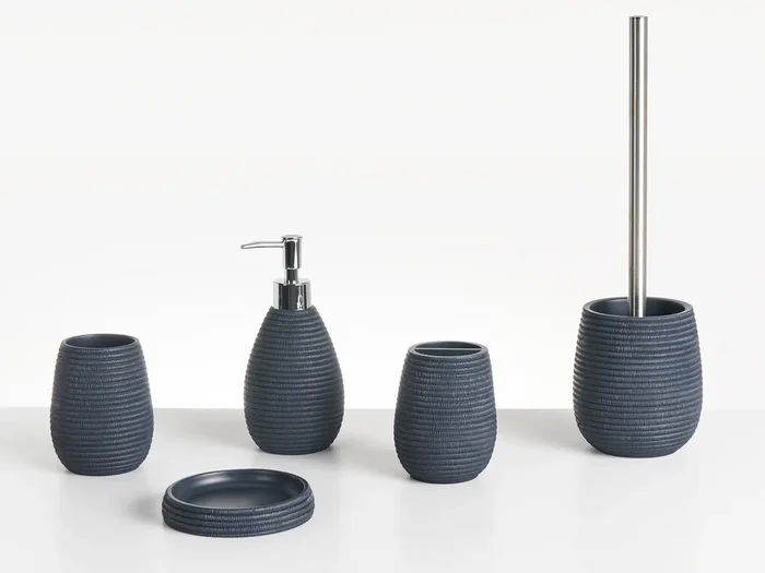 Conjunto de 5 accesorios de baño QUILCA Azul oscuro