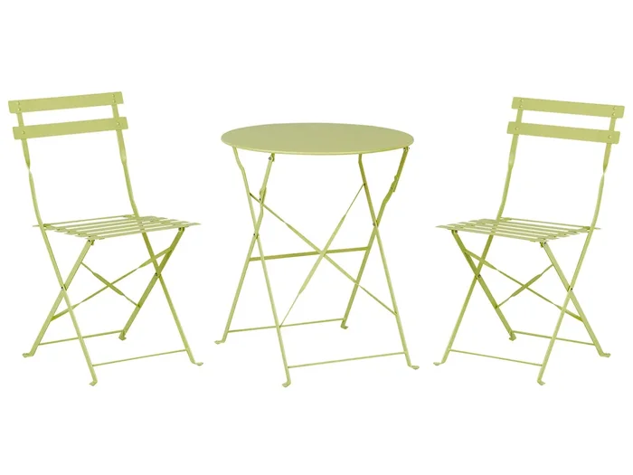 Conjunto de balcón plegable FIORI Metal Verde lima