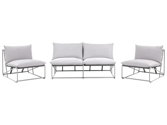 Conjunto de jardín 4 plazas PICO Metal Gris