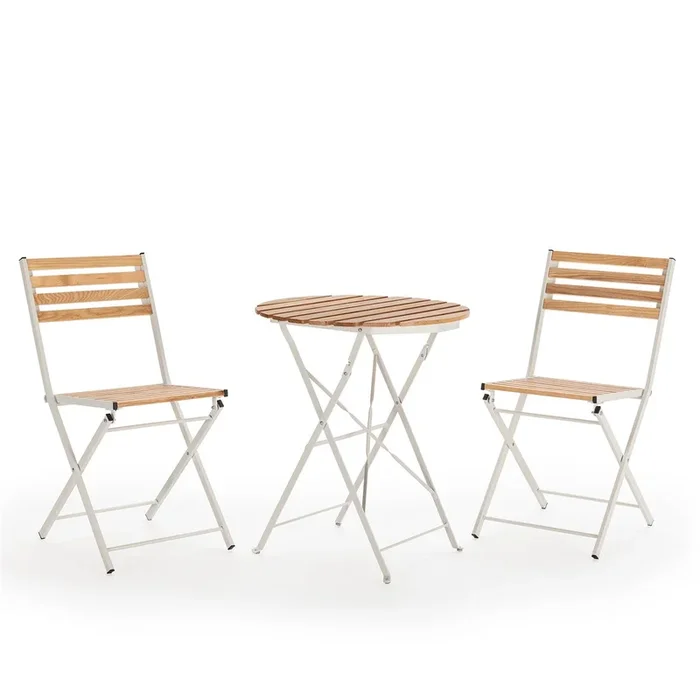 Conjunto Muebles de Jardín Ambar 3 Piezas, Mesa y 2 sillas