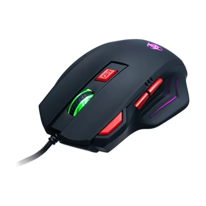 CONNECT IT CI-191 – LED Ratón gaming con cable 800/1600/2400/3200 DPI negro