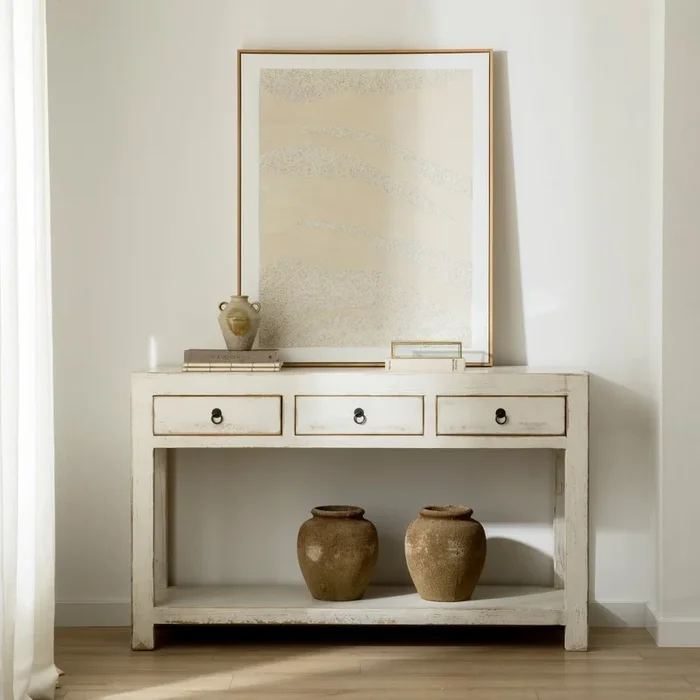Consola 140 blanca Davaos Blanco – Kenay Home