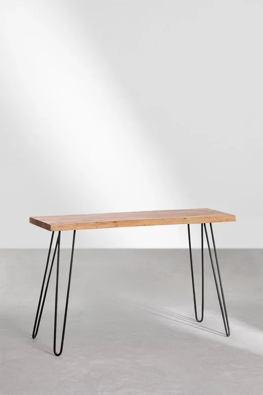 Consola en Madera Reciclada Pek Madera Mango – SKLUM