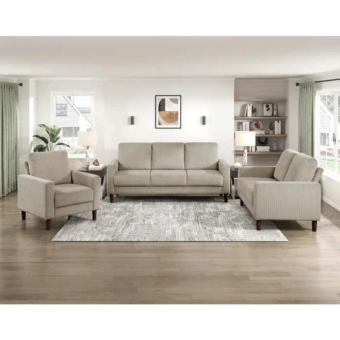 Crandall Taupe Living Room Set