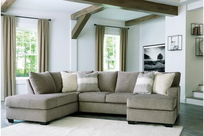 Creswell Stone 2-Piece Left Arm Facing (LAF) Chaise Sectional