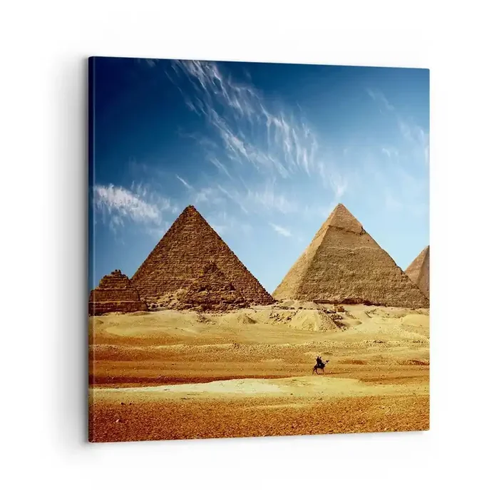 Cuadro sobre lienzo – Impresión de Imagen – 40 siglos te observan – 60×60 cm