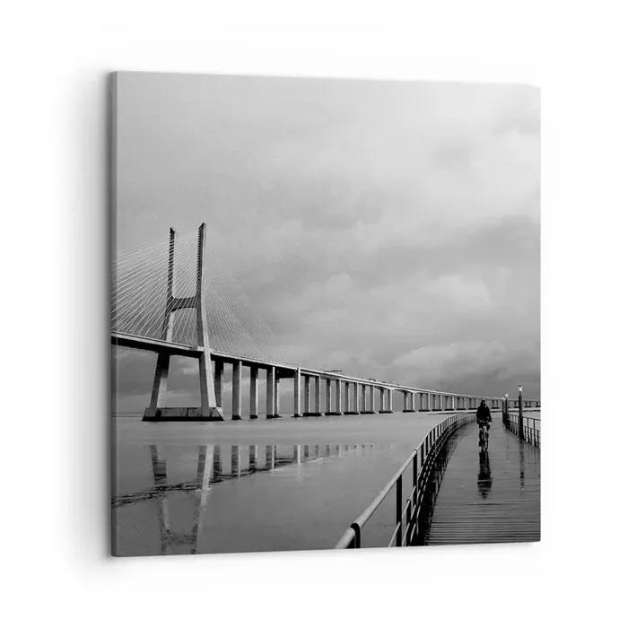 Cuadro sobre lienzo – Impresión de Imagen – A cada uno lo suyo – 50×50 cm