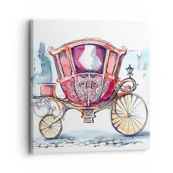 Cuadro sobre lienzo – Impresión de Imagen – ¿A la boda o al baile? – 30×30 cm