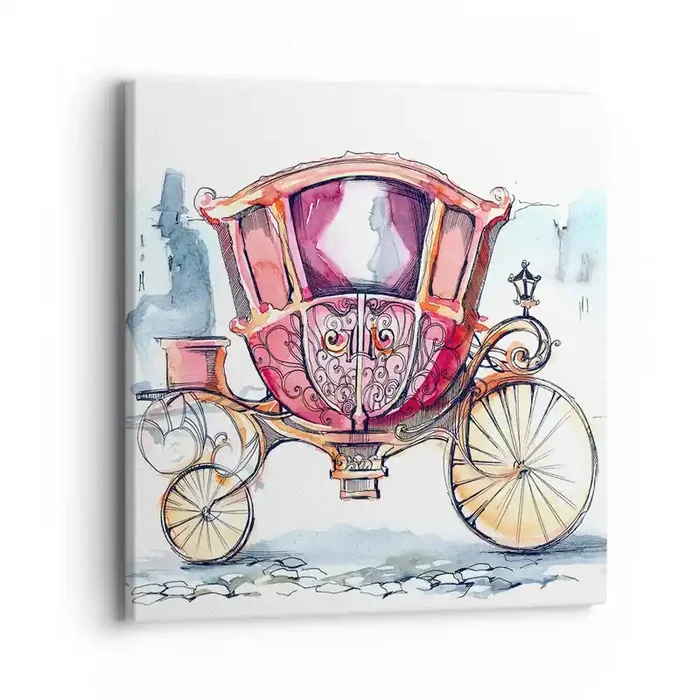 Cuadro sobre lienzo – Impresión de Imagen – ¿A la boda o al baile? – 40×40 cm
