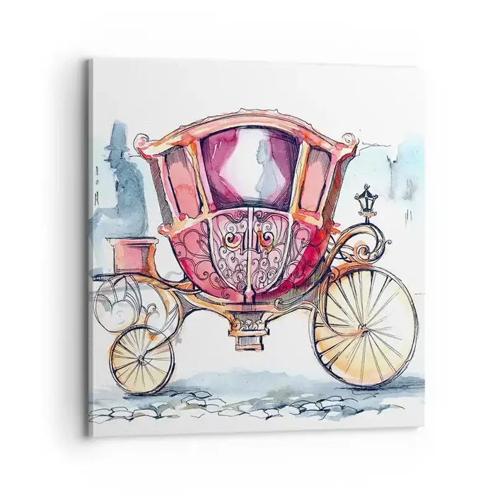 Cuadro sobre lienzo – Impresión de Imagen – ¿A la boda o al baile? – 70×70 cm