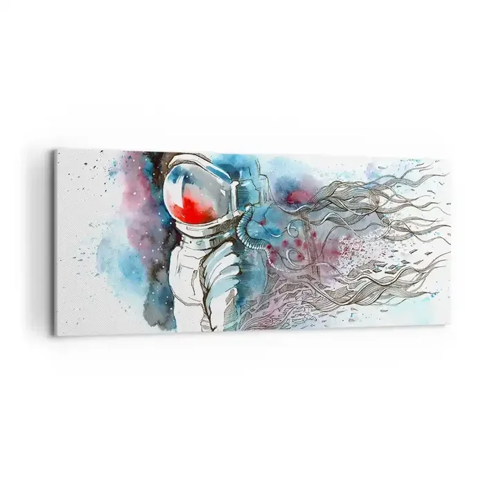 Cuadro sobre lienzo – Impresión de Imagen – A solas con el cosmos – 100×40 cm