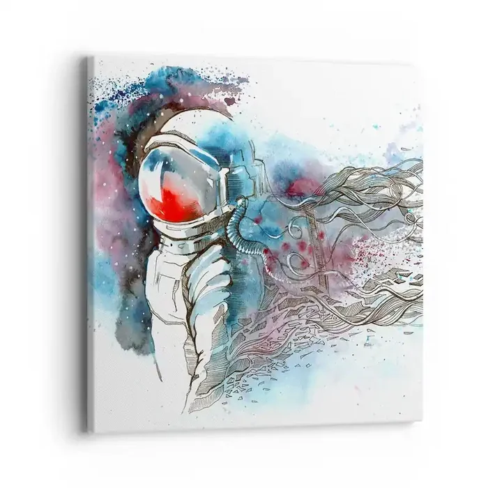 Cuadro sobre lienzo – Impresión de Imagen – A solas con el cosmos – 40×40 cm
