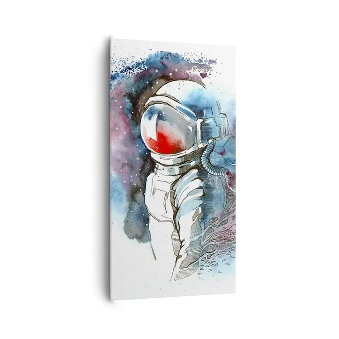 Cuadro sobre lienzo – Impresión de Imagen – A solas con el cosmos – 65×120 cm