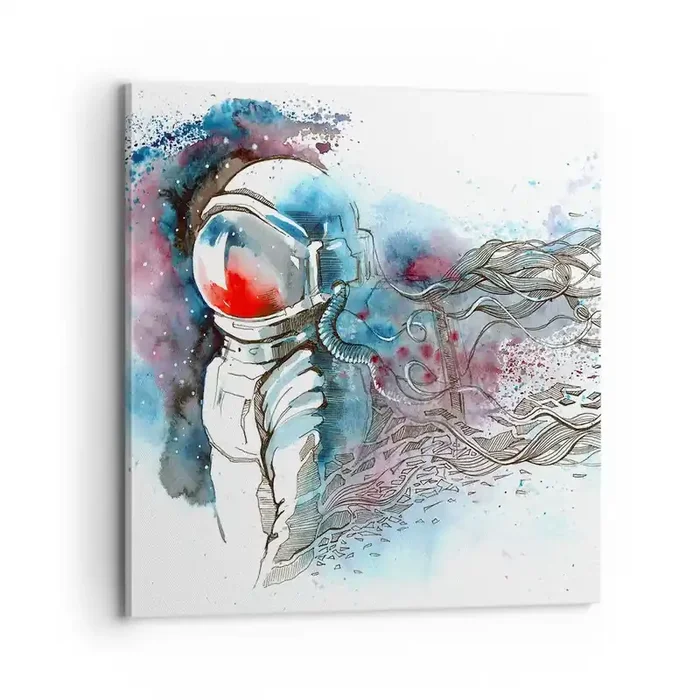 Cuadro sobre lienzo – Impresión de Imagen – A solas con el cosmos – 70×70 cm