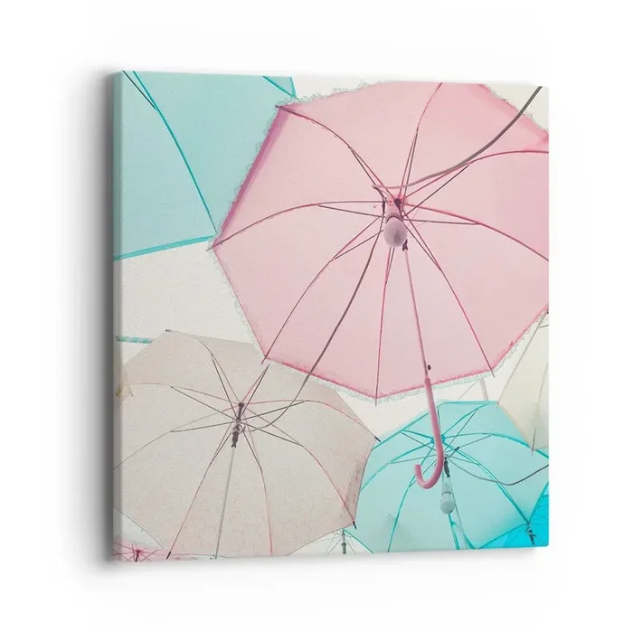 Cuadro sobre lienzo – Impresión de Imagen – A veces el sol, a veces la lluvia – 40×40 cm