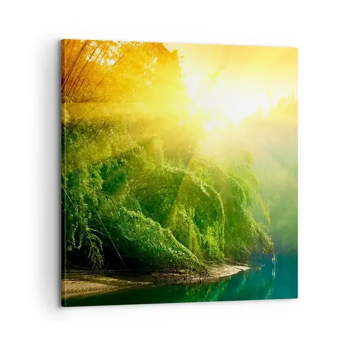 Cuadro sobre lienzo – Impresión de Imagen – Ahogarse en el sol y la sombra – 60×60 cm