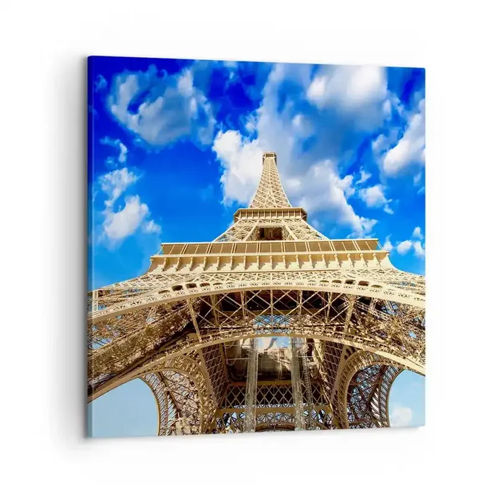 Cuadro sobre lienzo – Impresión de Imagen – Alcanzando el cielo y las nubes – 60×60 cm