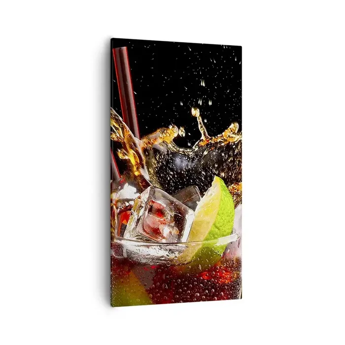 Cuadro sobre lienzo – Impresión de Imagen – Alegría y energía colorida – 55×100 cm