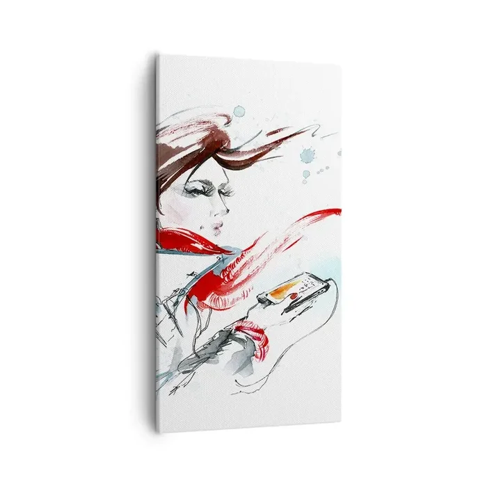 Cuadro sobre lienzo – Impresión de Imagen – Algo suena dentro de mí – 55×100 cm