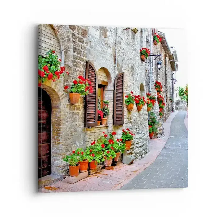 Cuadro sobre lienzo – Impresión de Imagen – Ambiente italiano – 30×30 cm