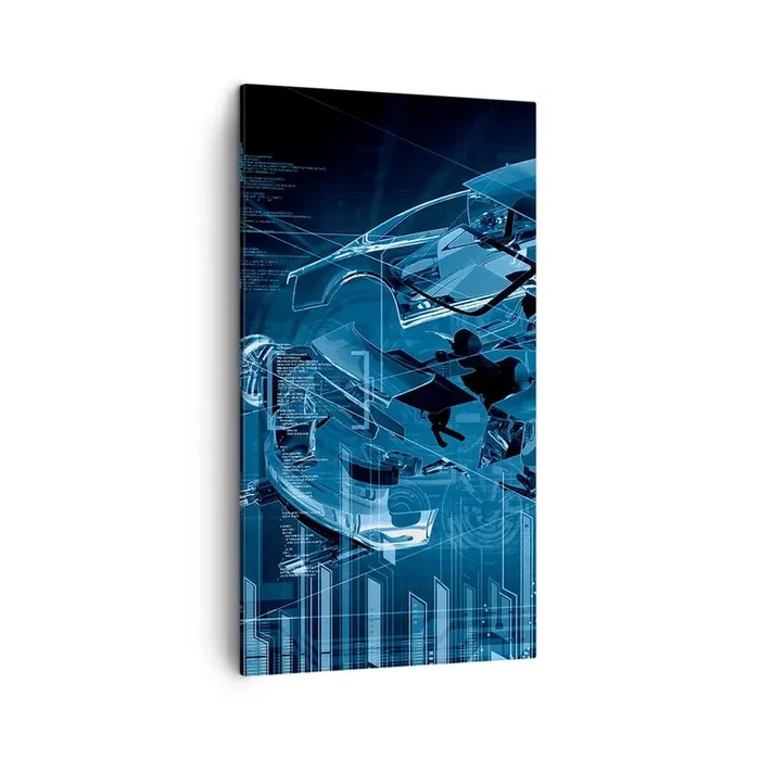 Cuadro sobre lienzo – Impresión de Imagen – Anatomía del ingeniero – 45×80 cm