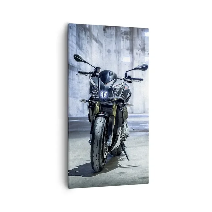 Cuadro sobre lienzo – Impresión de Imagen – Antes de que el motor ruja – 55×100 cm