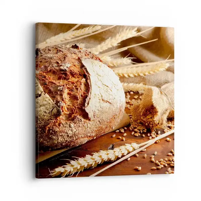 Cuadro sobre lienzo – Impresión de Imagen – Apetitoso, fragante, crujiente – 30×30 cm