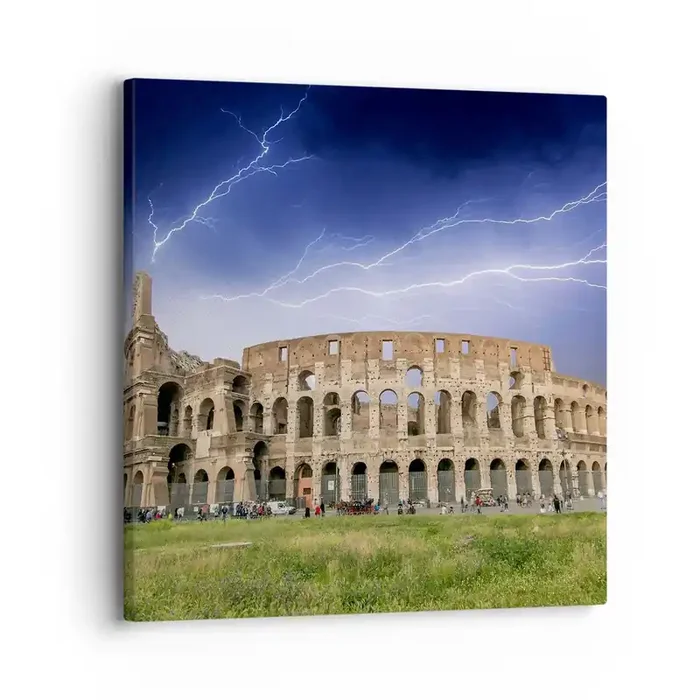 Cuadro sobre lienzo – Impresión de Imagen – Arena de guerreros – 30×30 cm