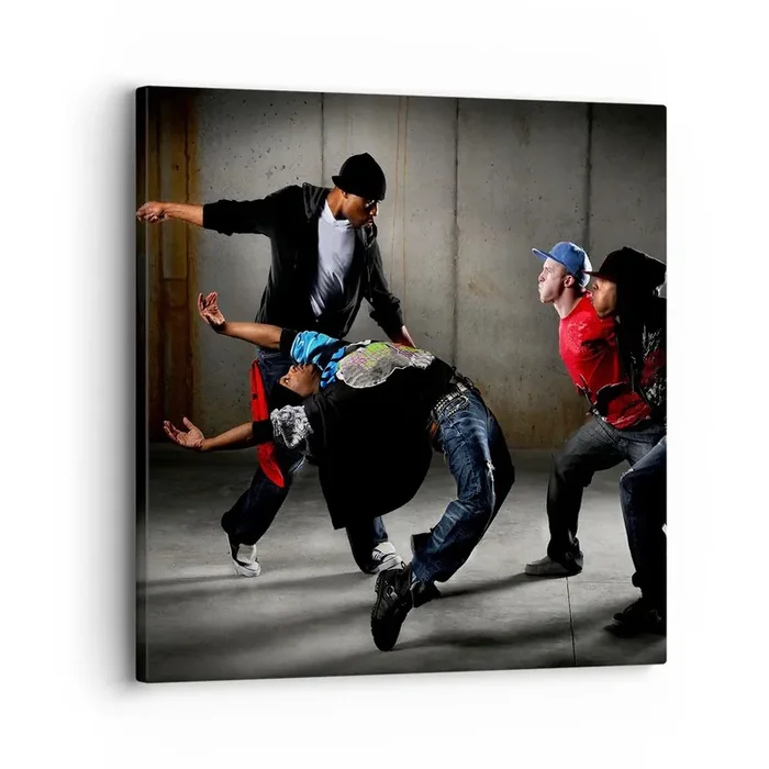 Cuadro sobre lienzo – Impresión de Imagen – Bailando con el viento de la calle – 30×30 cm