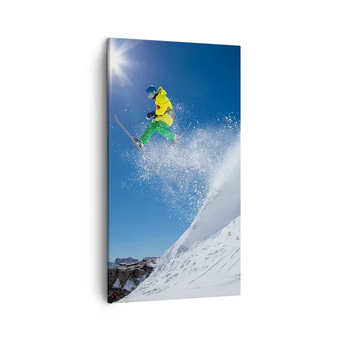 Cuadro sobre lienzo – Impresión de Imagen – Bailando con las montañas – 45×80 cm