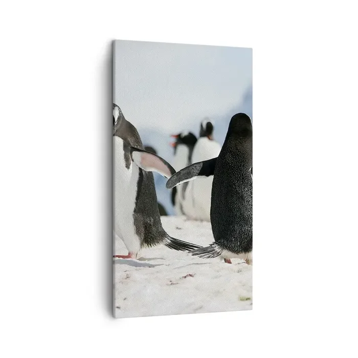 Cuadro sobre lienzo – Impresión de Imagen – Bailando en la nieve – 45×80 cm