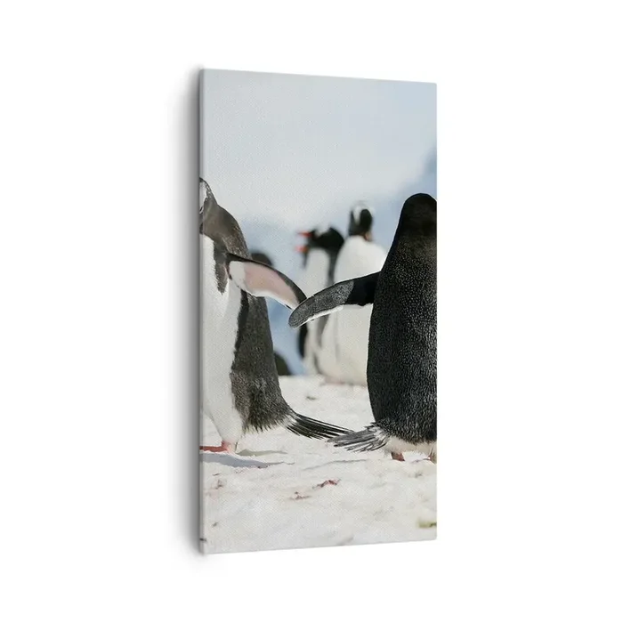 Cuadro sobre lienzo – Impresión de Imagen – Bailando en la nieve – 55×100 cm