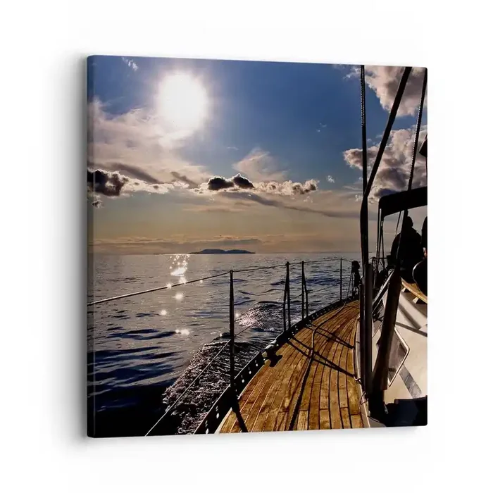 Cuadro sobre lienzo – Impresión de Imagen – Bajo las velas hacia el sol – 30×30 cm