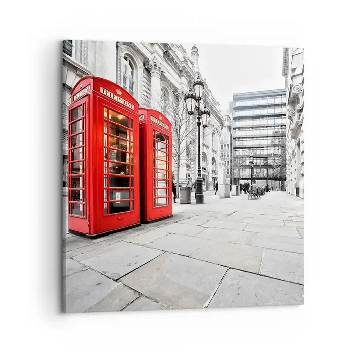 Cuadro sobre lienzo – Impresión de Imagen – Bienvenido a Londres – 50×50 cm