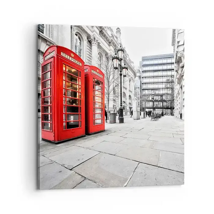 Cuadro sobre lienzo – Impresión de Imagen – Bienvenido a Londres – 60×60 cm