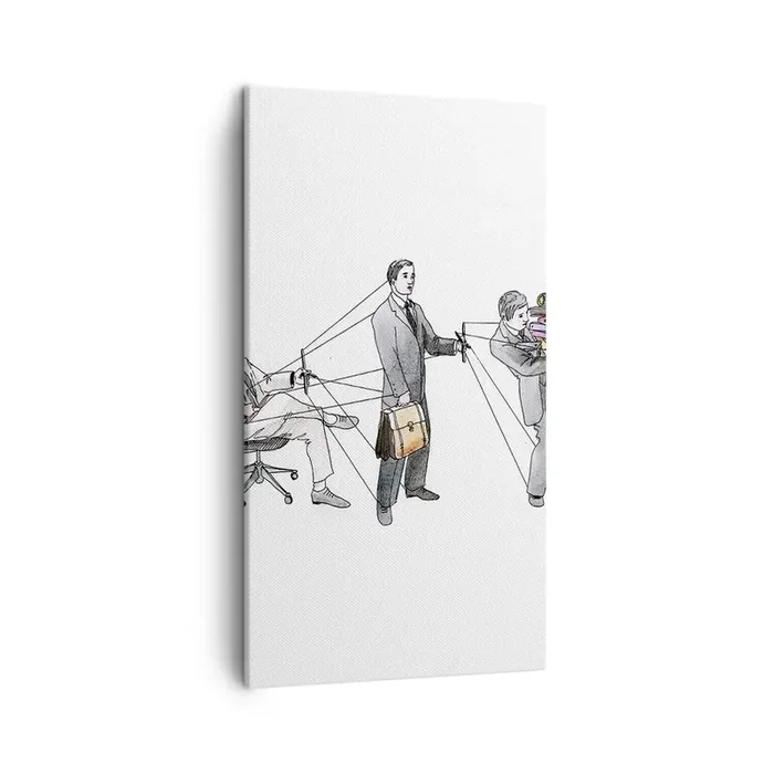 Cuadro sobre lienzo – Impresión de Imagen – Cada cual tiene su señor – 45×80 cm