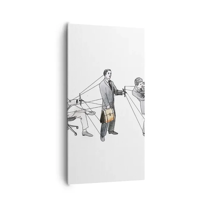 Cuadro sobre lienzo – Impresión de Imagen – Cada cual tiene su señor – 65×120 cm