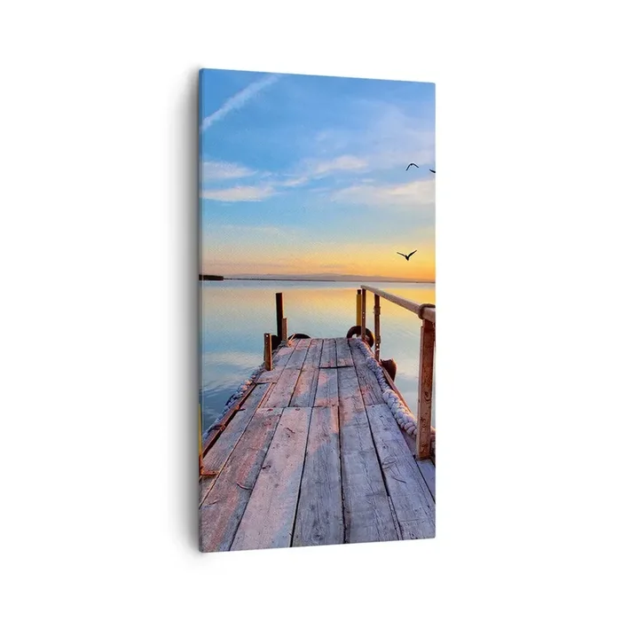 Cuadro sobre lienzo – Impresión de Imagen – Caminando hacia el sol – 55×100 cm