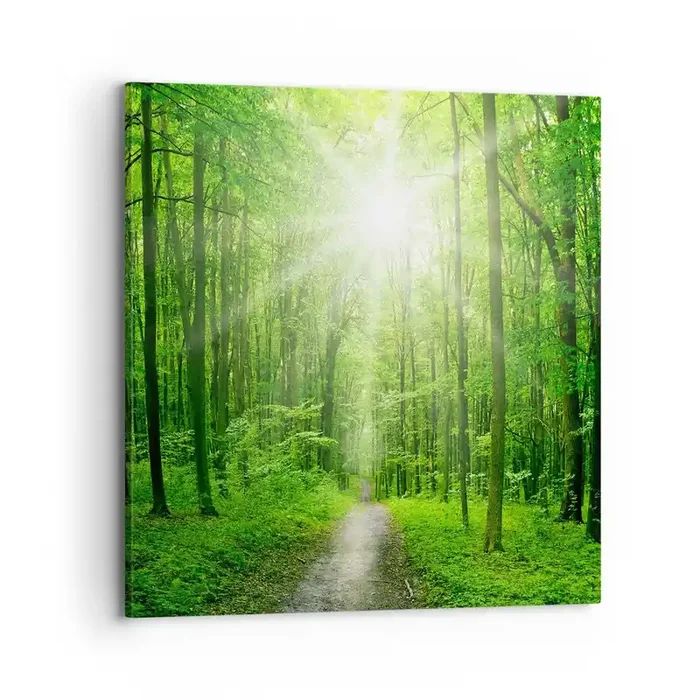 Cuadro sobre lienzo – Impresión de Imagen – Catedral verde – 70×70 cm