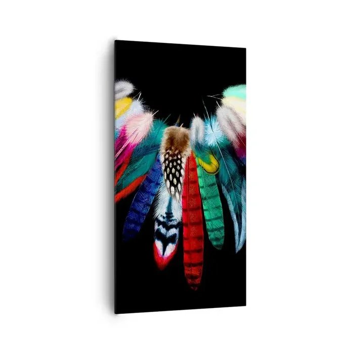 Cuadro sobre lienzo – Impresión de Imagen – Collar indio – 65×120 cm