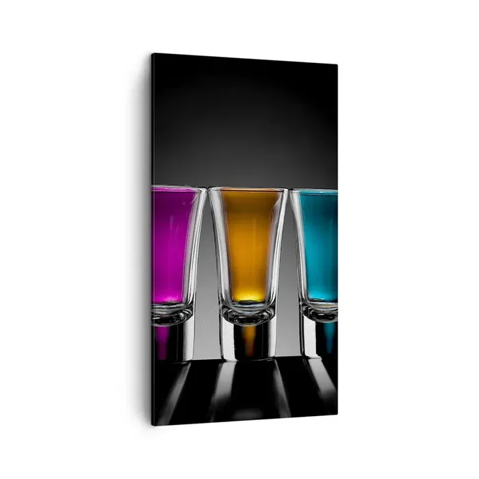 Cuadro sobre lienzo – Impresión de Imagen – Colores de la alegría – 45×80 cm