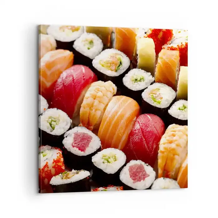 Cuadro sobre lienzo – Impresión de Imagen – Colores y sabores de Asia – 60×60 cm
