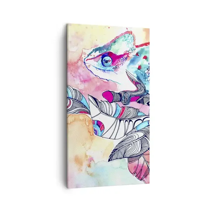 Cuadro sobre lienzo – Impresión de Imagen – Colorido como nuestro mundo – 45×80 cm