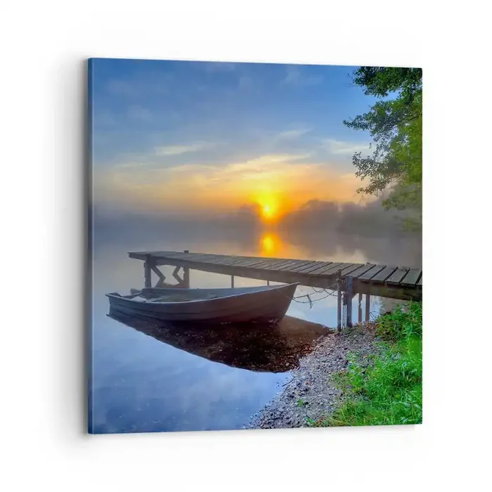 Cuadro sobre lienzo – Impresión de Imagen – Cómo lo ordinario se convierte en mágico – 70×70 cm