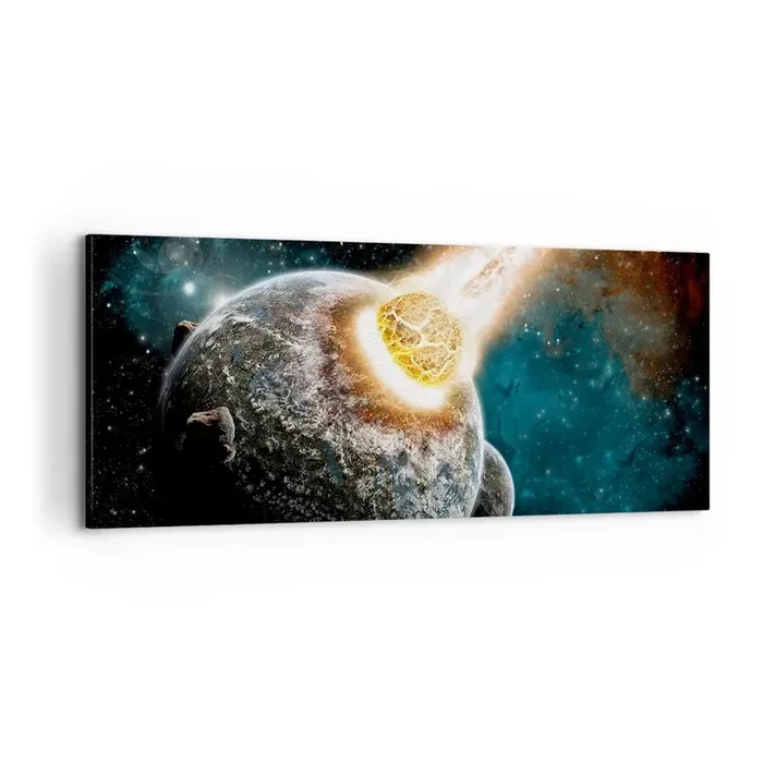 Cuadro sobre lienzo – Impresión de Imagen – ¿Condena o nacimiento? – 100×40 cm