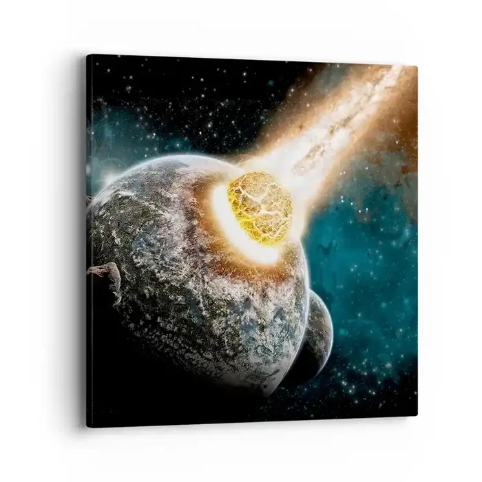 Cuadro sobre lienzo – Impresión de Imagen – ¿Condena o nacimiento? – 40×40 cm
