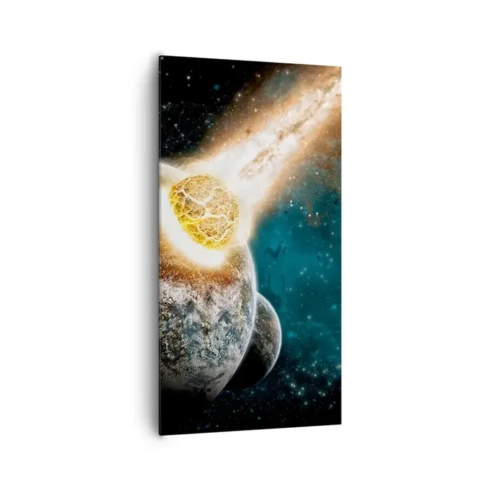 Cuadro sobre lienzo – Impresión de Imagen – ¿Condena o nacimiento? – 65×120 cm