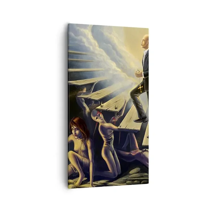 Cuadro sobre lienzo – Impresión de Imagen – Dantesco viaje hacia la luz – 55×100 cm