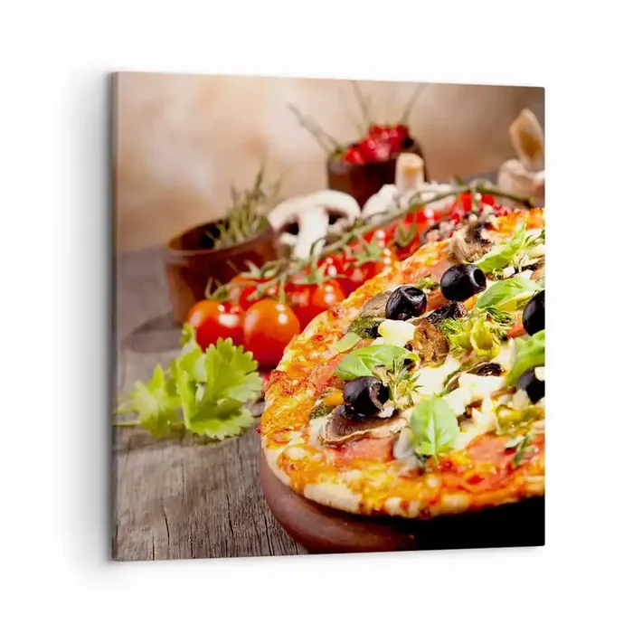 Cuadro sobre lienzo – Impresión de Imagen – De ingredientes puros – 50×50 cm